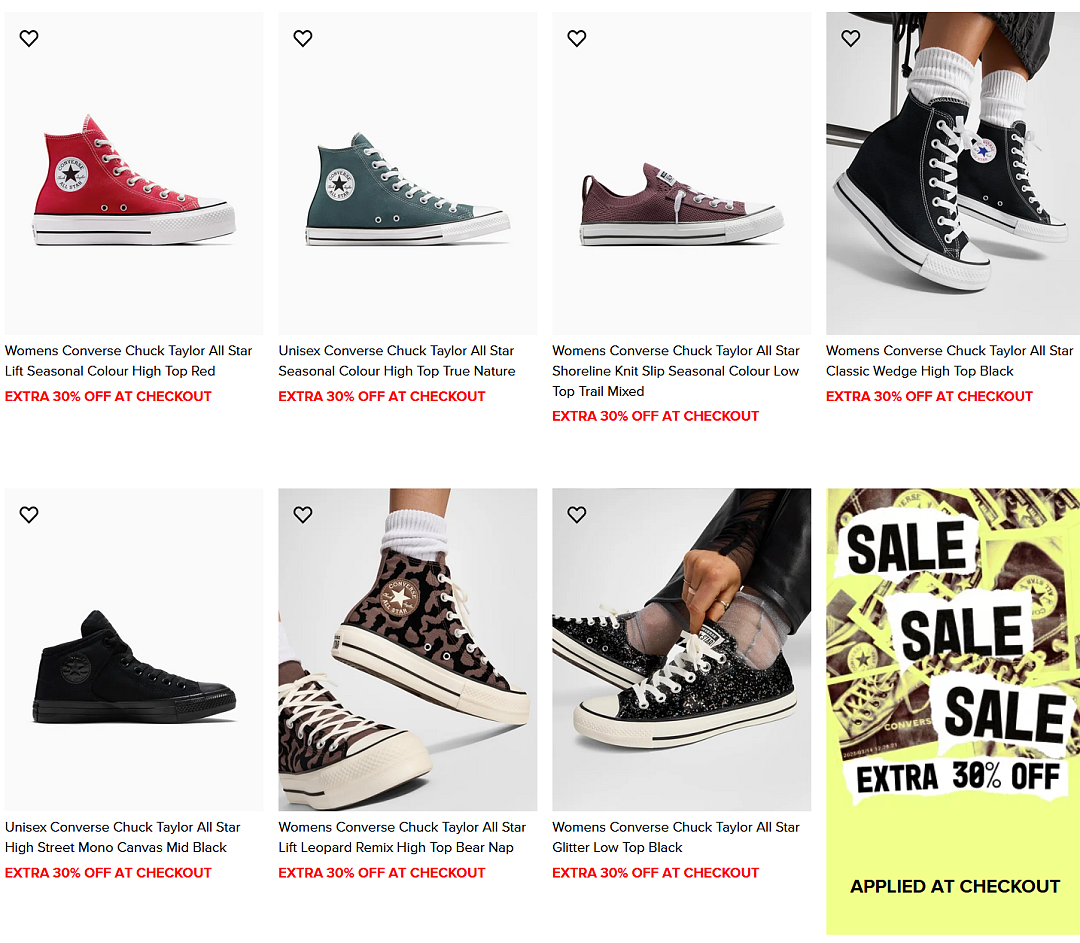 太划算!【Converse 匡威】帆布鞋/板鞋多重折上折(组图) - 2