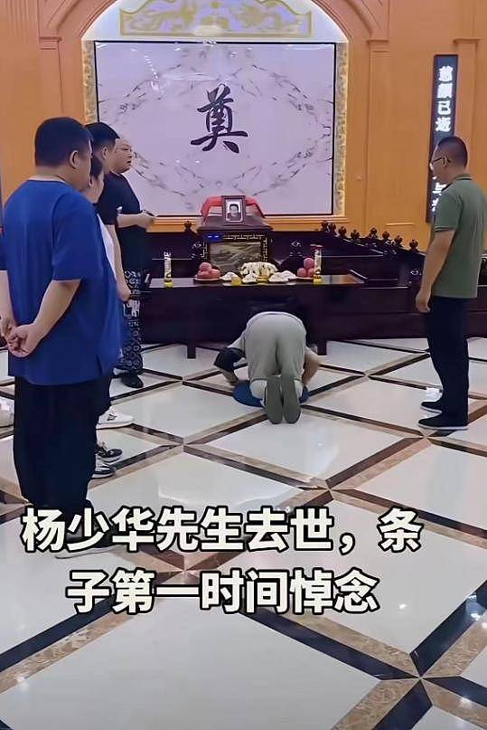 杨少华吊唁现场！长子悲伤欲绝，眼睛哭肿睁不开，杨议微笑合影（组图） - 14