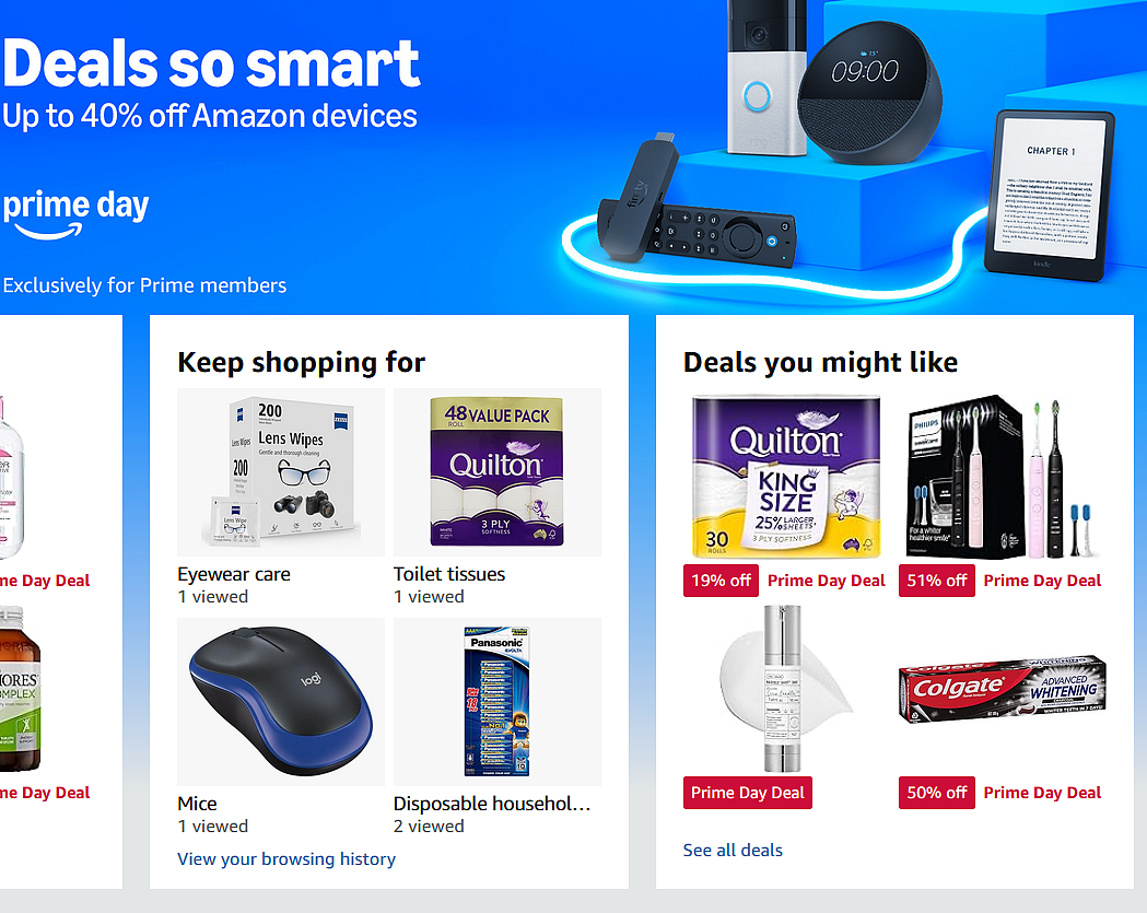 别错过！【Amazon亚马逊】澳洲Prime Day 大促继续 + 折上折（组图） - 1