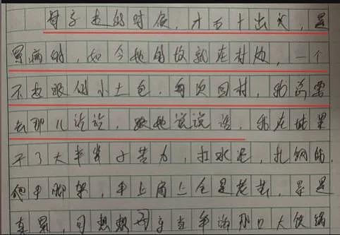大爷写《我的母亲》作文火爆全网，网友：被深深打动（组图） - 5