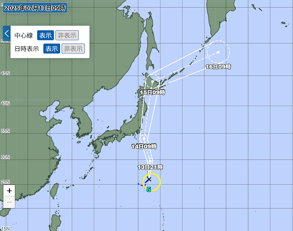 赴日注意！百合台风生成逼近日本，时间点曝：横扫东日本（图） - 1