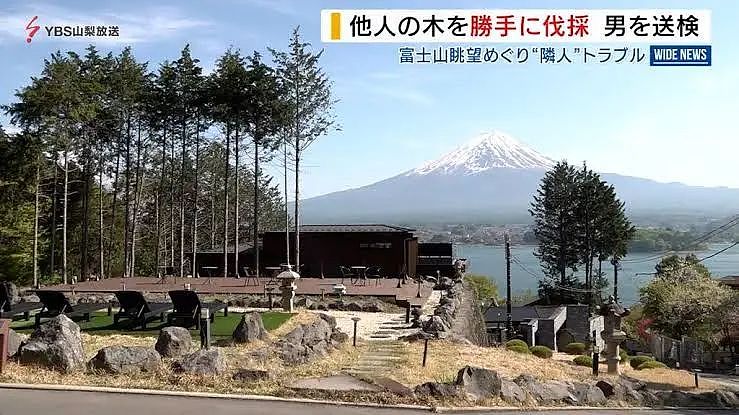 富士山开酒店乱砍邻居树，中国籍男子出庭求饶：我们全家想取得日本国籍（组图） - 1