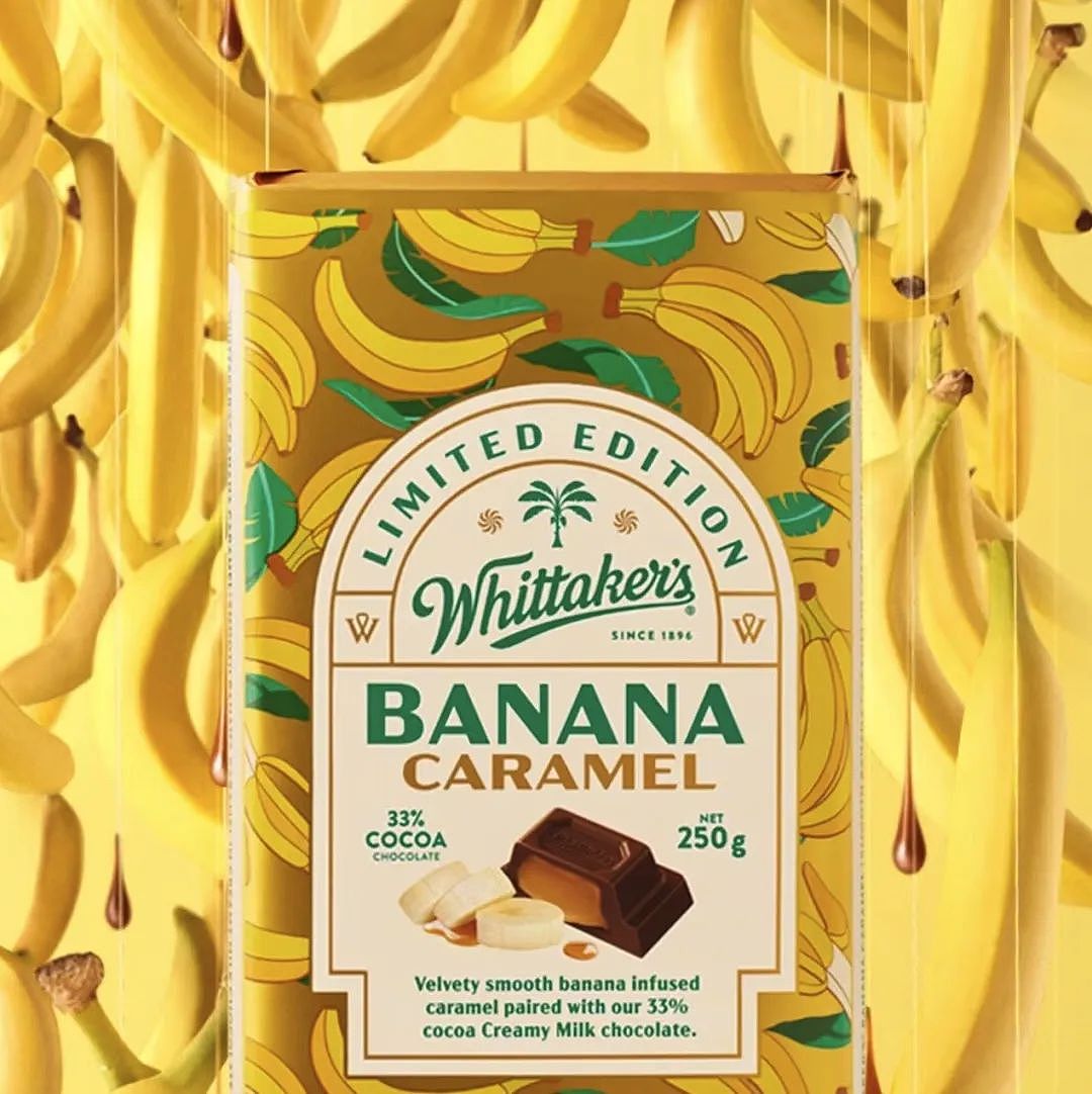 全网疯测！新西兰Whittaker’s香蕉焦糖巧克力拿捏流量！“一口上头”的“人工香蕉”种草还是劝退？（组图） - 1