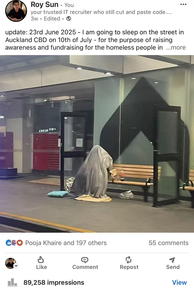 新西兰华人小哥在CBD睡大街，一晚收到$490！“奥克兰这个问题变严重了”（组图） - 14