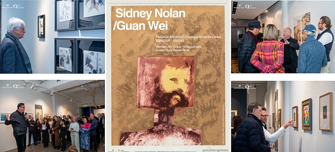 世纪对话！西德尼·诺兰与关伟世纪对话艺术展悉尼开幕（组图） - 2