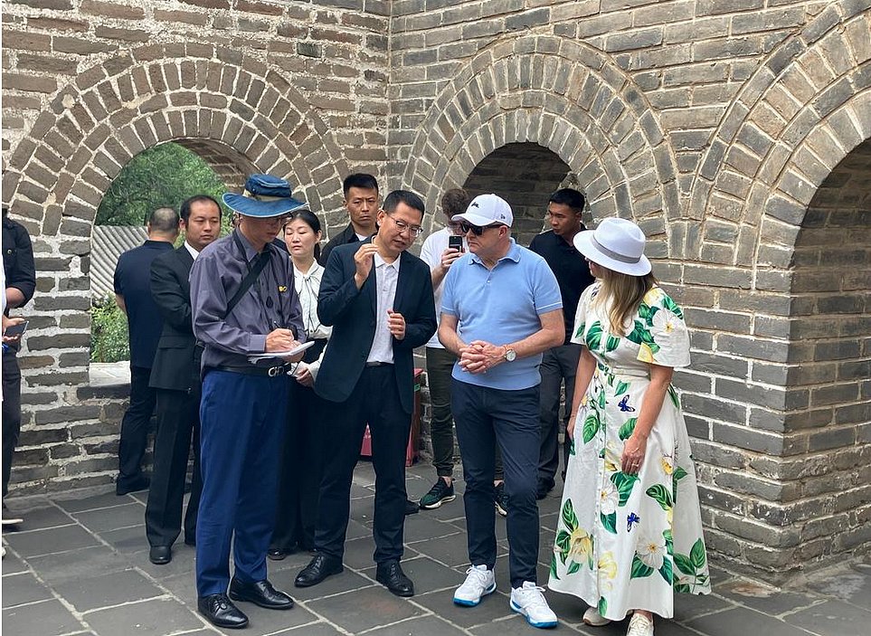 中澳声明全文公布，澳洲总理在长城上发表讲话（组图） - 2