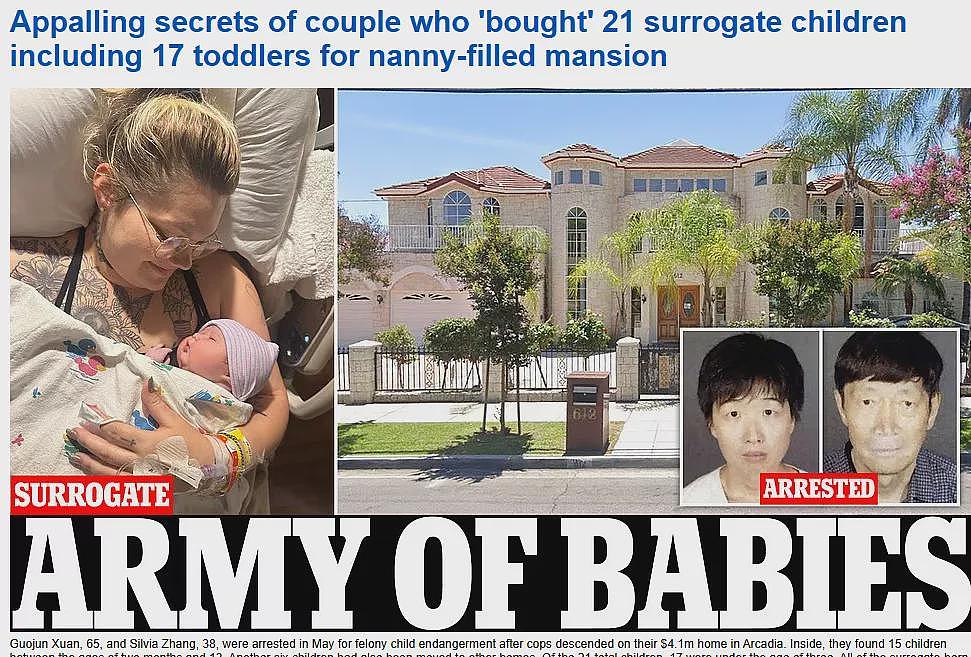 华裔夫妇疯狂代孕案中案：保姆涉虐童遭FBI通缉（组图） - 1