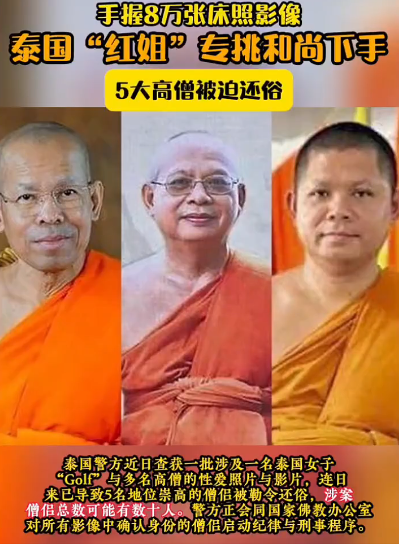 手握8万张床照 + 5600 段视频,泰国最野女施主把十多个高僧拉下神坛(组图) - 9