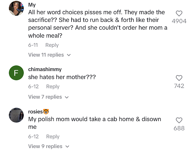 和白人老公吃大餐,把亲妈留在车上吃打包菜?!中国女生被网友骂爆,妈妈出来道歉...(组图) - 10