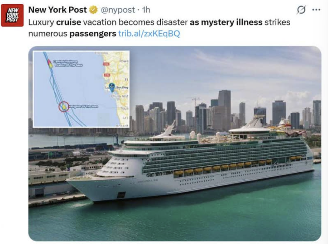 噩梦!千人豪华邮轮变“流动病毒仓”,140人集体中招,度假变地狱之旅(组图) - 5