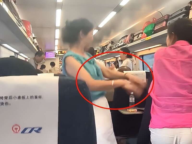 大妈高铁车厢集体跳舞后续，多次劝说无果（组图） - 5