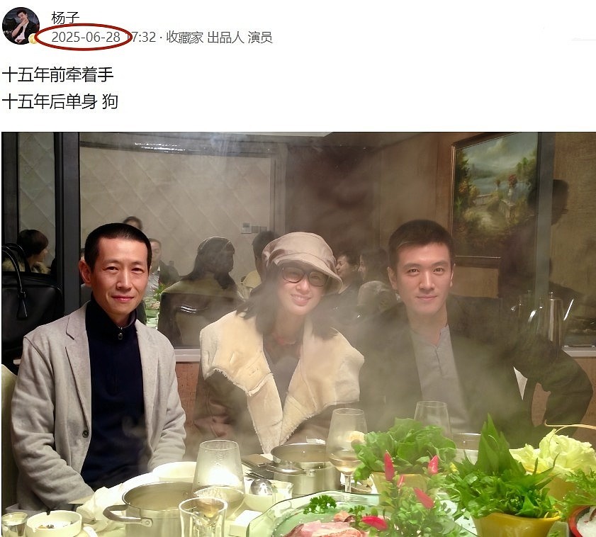 黄圣依也没想到吧?离婚才6个月,她的前夫杨子越来越“抽象”了(组图) - 1