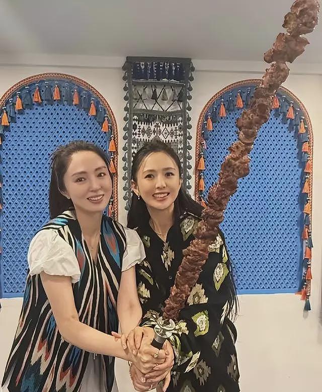 佟丽娅带董璇游新疆，两姐妹开心同框颜值爆表，董璇再婚后更美了（组图） - 10