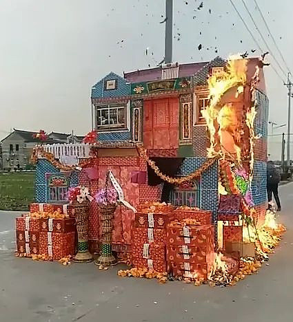 看了南通的纸扎别墅，才知道什么是阴间豪宅（组图） - 14