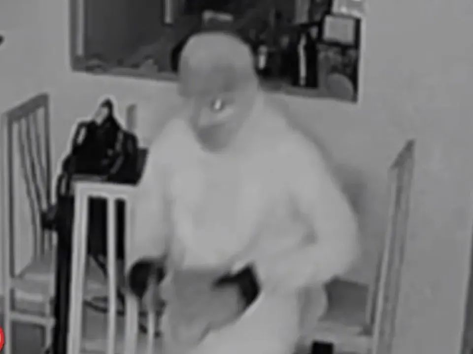 半夜床边站着陌生人，32分钟8次溜进卧室，拿手电盯着女子，丈夫在旁呼呼大睡（组图） - 3