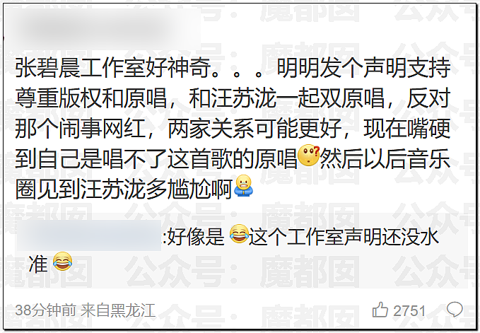 热搜第一！千万粉丝网红旺仔小乔翻车，一句话引发汪苏泷张碧晨公开撕破脸？（组图） - 23