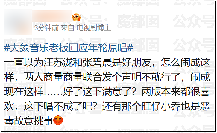 热搜第一！千万粉丝网红旺仔小乔翻车，一句话引发汪苏泷张碧晨公开撕破脸？（组图） - 36