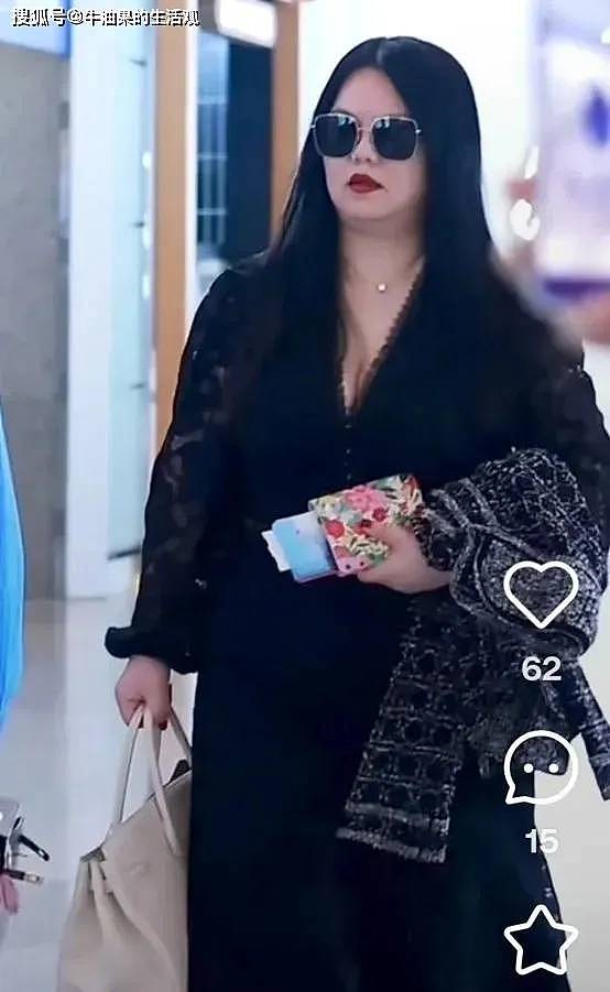 李湘王诗龄度假回国，李湘一身赘肉暴发户气质，王诗龄身材反弹（组图） - 3