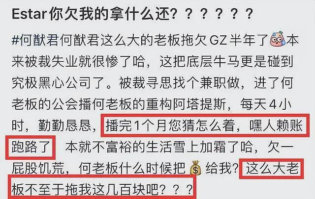 曝何猷君公司拖欠工资，长达半年不发，一拖再拖，知情者曝更多（组图） - 7