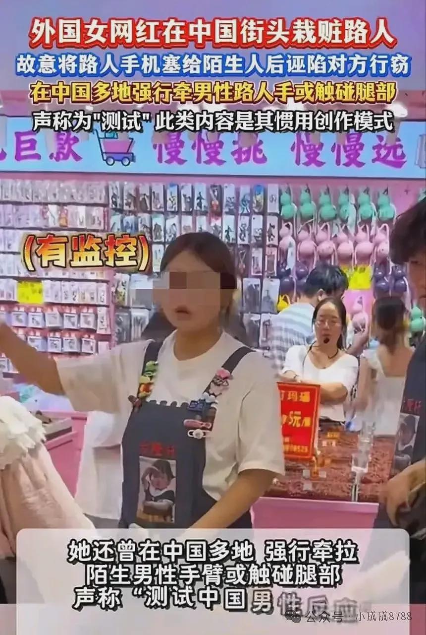 外国女网红恶搞中国人，地铁牵手骚扰、诬陷偷手机，回国后被警方传唤道歉（组图） - 27
