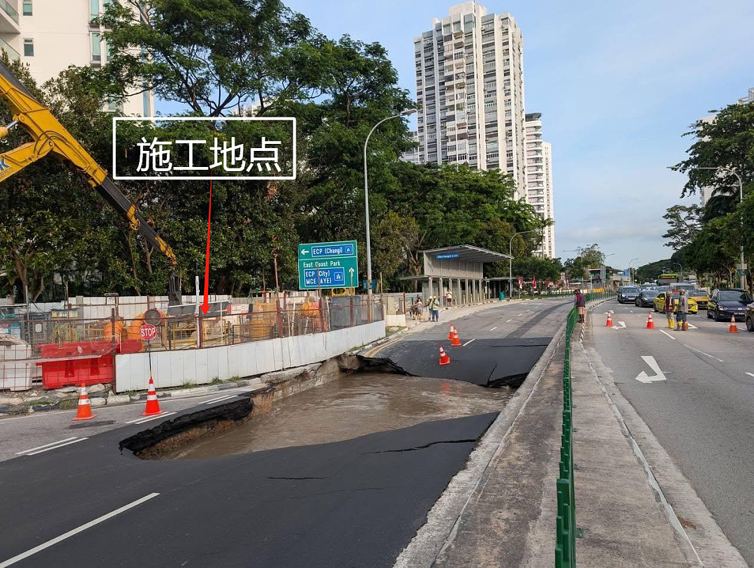 新加坡一马路大面积塌陷:连人带车坠落、爆管水淹如“末日灾难片”… 救援现场曝光(组图) - 21