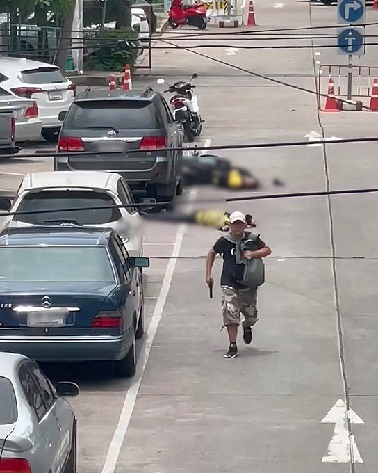 泰国曼谷市场发生枪击,警:至少6死,枪手已自尽(组图) - 2