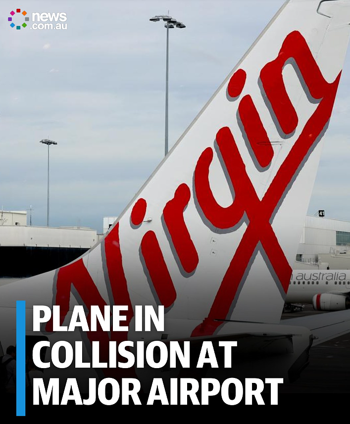 突发,墨尔本机场波音737撞了,机身巨大裂口!另一架737浓烟滚滚,数百乘客逃命(组图) - 1