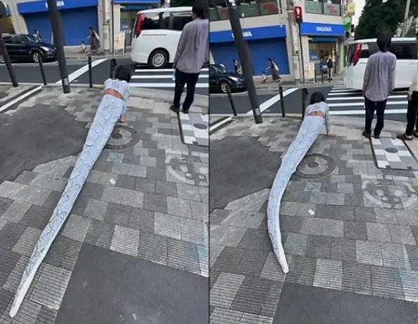 巴西网红在日本街头cos白蛇火了!但他整的抽象活,远不止这些...(组图) - 7