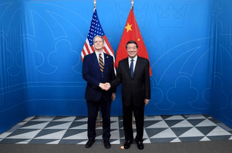 中美首日瑞典经贸会谈历五小时结束，特朗普冀华开放市场（组图） - 1