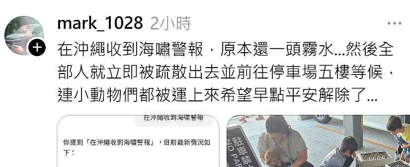 日本海啸，游冲绳水族馆突收津波警报，人连动物急疏散到5楼（组图） - 1