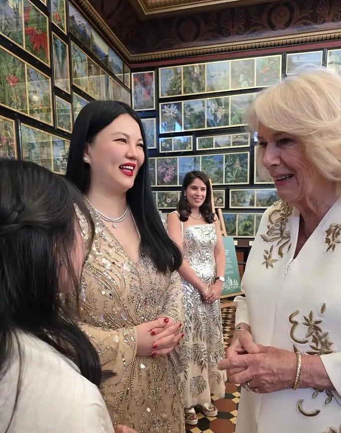 李湘携女参加英国贵族晚宴，托举式育儿惹争议，合照不等于人脉（组图） - 7