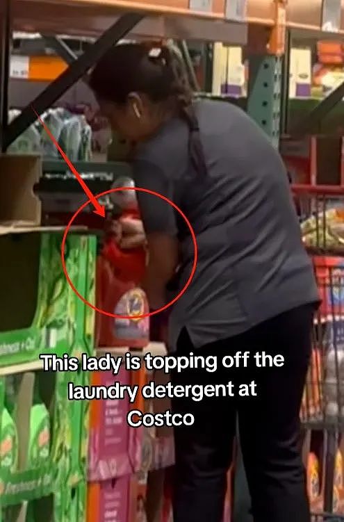 100万人围观！女子在加拿大Costco“自助”灌洗衣液（组图） - 2
