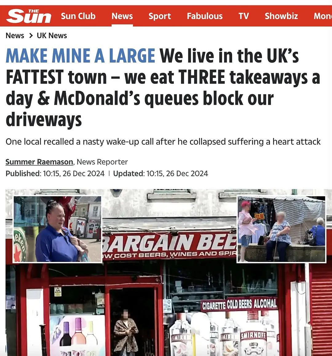 英国最胖小镇:人均200斤满街是大胖子?有博主去呆了一天直接崩溃了...(组图) - 10