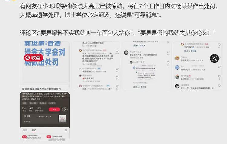 网传武大杨景媛事件惊动浸大高层！7日内作处罚，大概率退学处理（组图） - 1