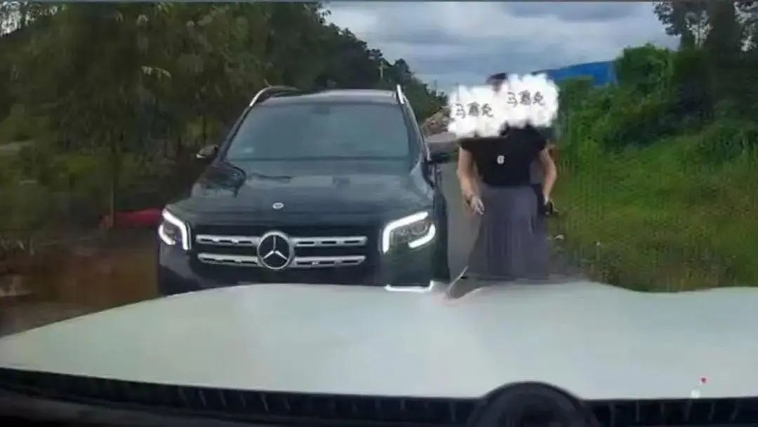 会车遇奔驰“亮证姐”逼迫让路并曝隐私,争议放大后细思极恐(组图) - 1