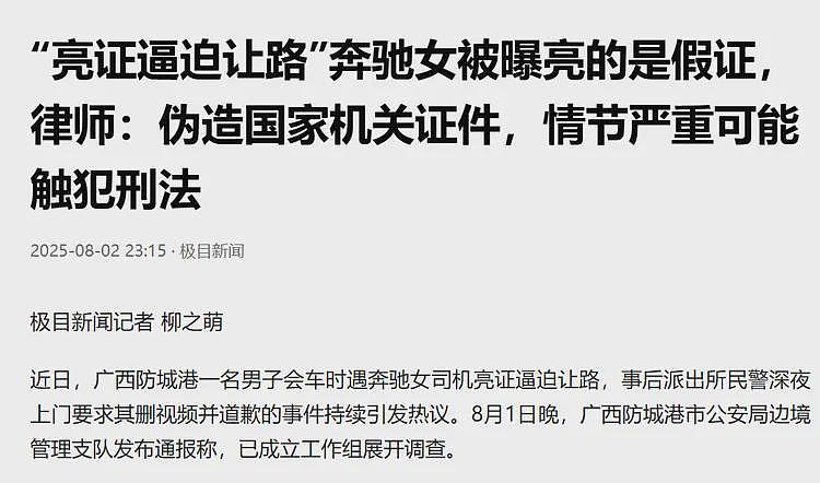 这么离谱的借口也敢拿出来?副市长亲自出马:奔驰女亮的是假证(组图) - 2