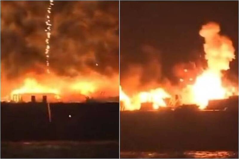 日本横滨花火节意外爆炸，烟火船狂烧影片曝（视频/图） - 1