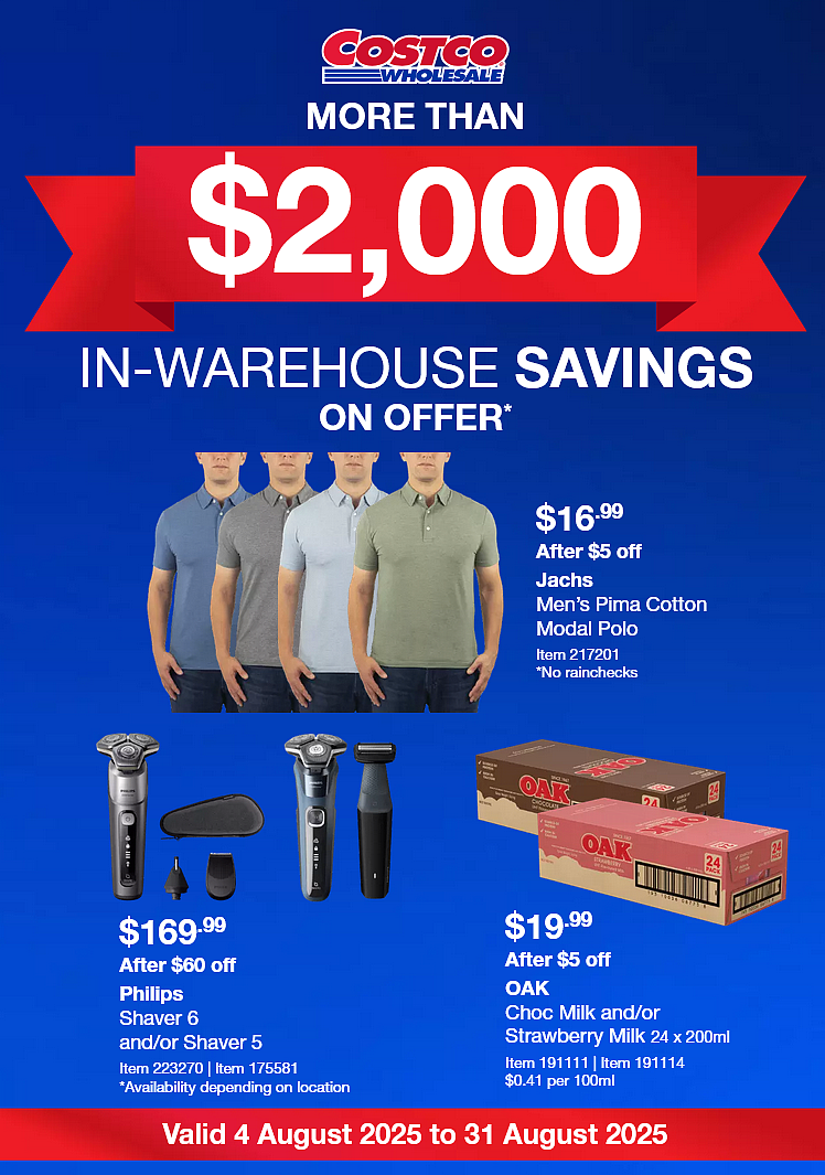 【Costco】8月4日至31日优惠目录（组图） - 1