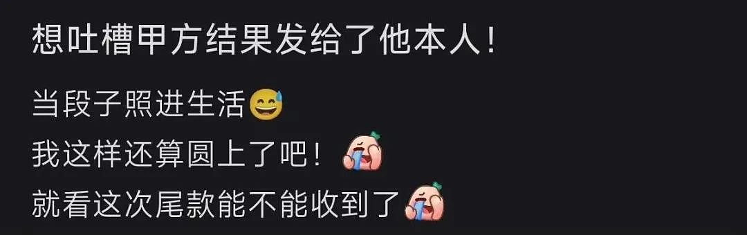 【爆笑】“吐槽甲方不小心发给了本人后......” 哈哈哈哈哈哈真是太机智了（组图） - 4