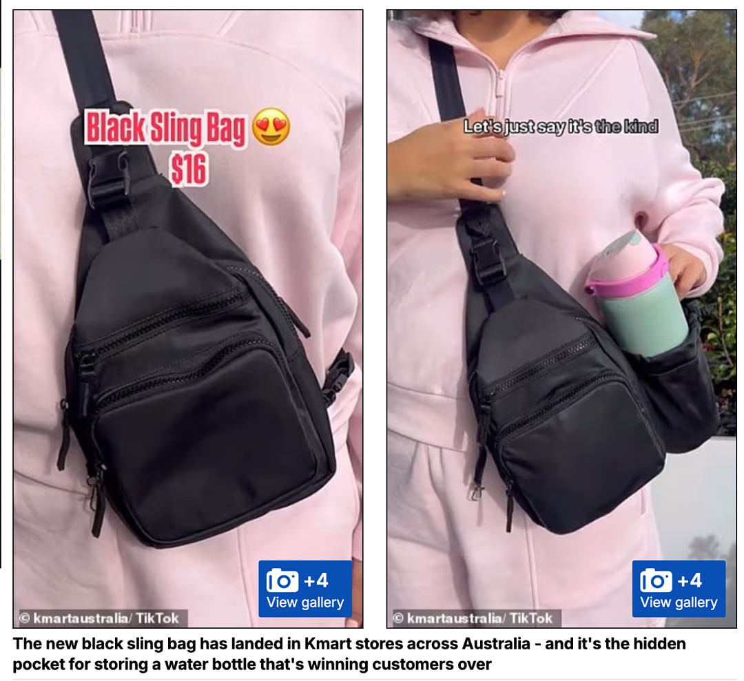 Kmart新款16刀神级斜挎包上线，女生们全疯了！这个“隐藏功能”谁懂啊（组图） - 2
