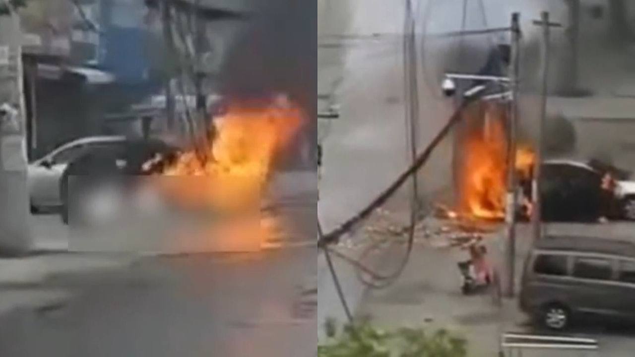 河南高压线突掉落途人触电亡,附近私家车亦爆炸起火(视频/组图) - 1