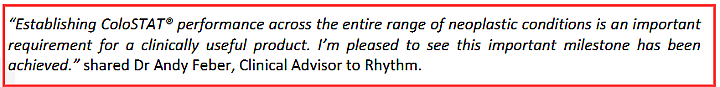【异动股】RHYTHM Biosciences (ASX：RHY)连日暴涨：ColoSTAT试剂盒可有效检测各阶段结直肠癌 - 3