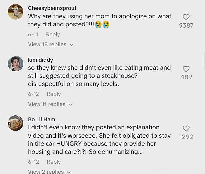 和白人老公吃大餐，让亲妈留在车上吃打包菜？华人女生被网友骂爆，回应更精彩（组图） - 19