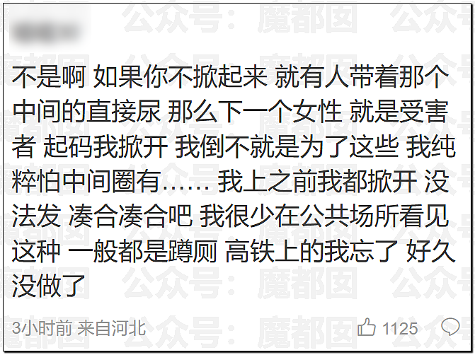震撼！超美网红女博主举报高铁马桶请翻坐垫引发全网哗然怒喷（组图） - 5