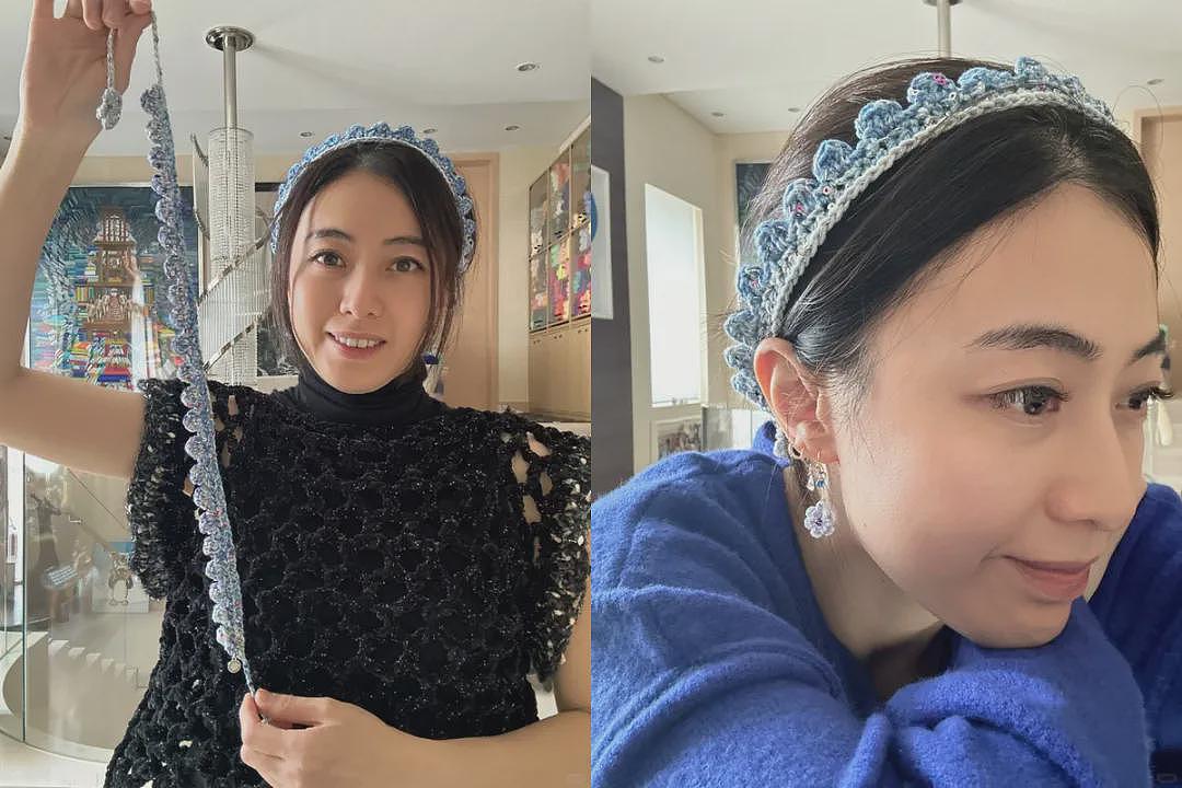 46岁甘比掌权后“不装了”!不背大刘送的爱马仕,每天穿自己织的毛衣(组图) - 31