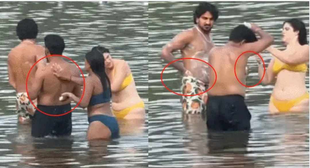 炸裂！ 4名印度男女加拿大湖里洗澡！ 搓背、擦屁屁…多省湖海粪便细菌超标（组图） - 13