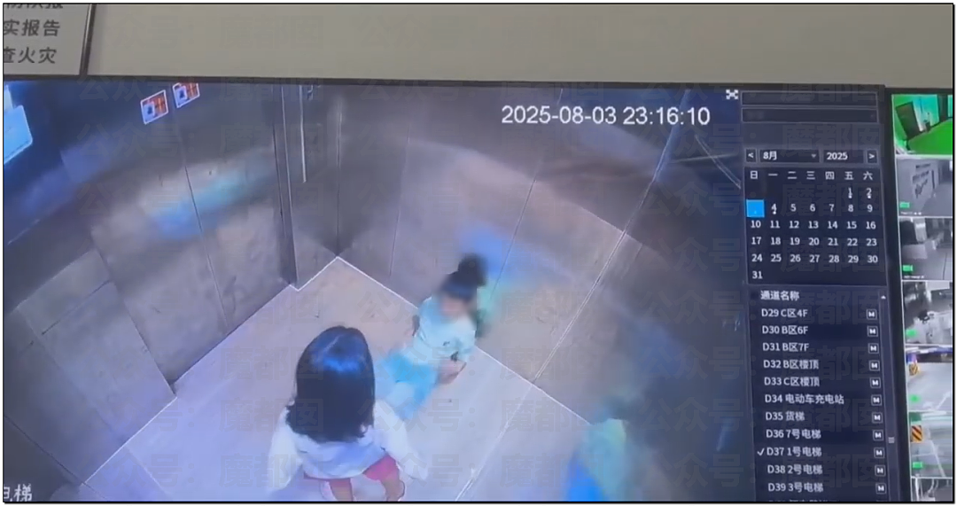 辣眼睛！幼龄男女童电梯内褪衣裤模仿成年人行为（组图） - 3