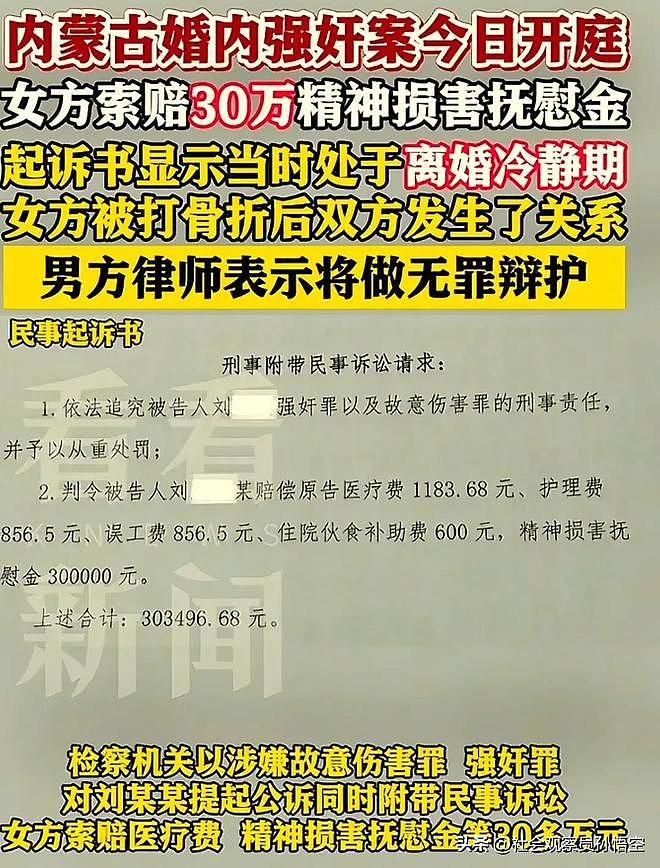 “婚内强奸案”开庭：女方要求房子归她给她30万，50万债务归男方（组图） - 4