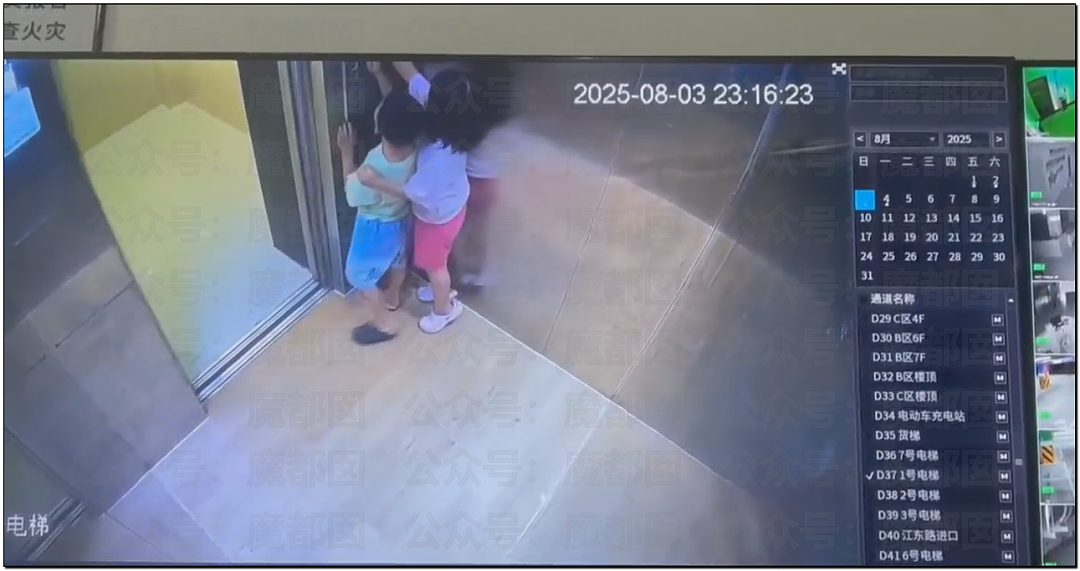 辣眼睛！幼龄男女童电梯内褪衣裤模仿成年人行为（组图） - 9