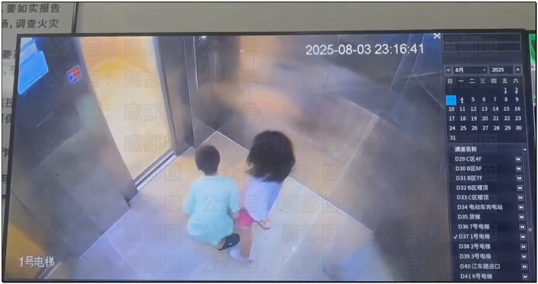 辣眼睛！幼龄男女童电梯内褪衣裤模仿成年人行为（组图） - 12